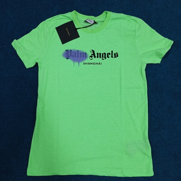 palm angels green tee